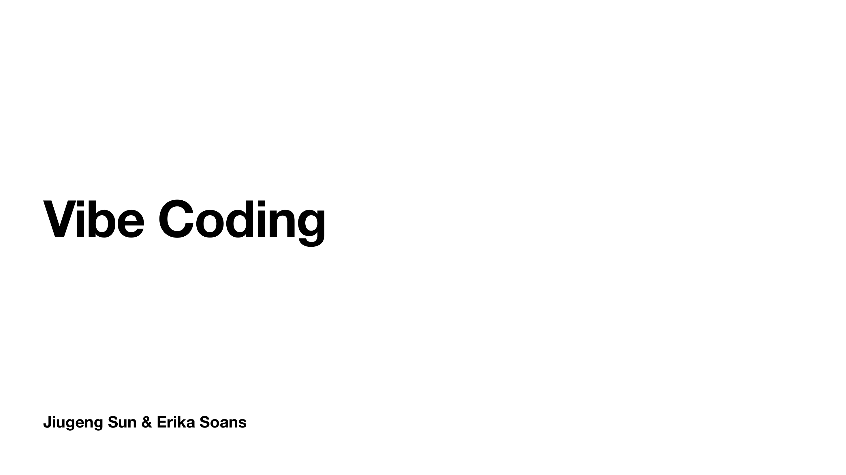 Vibe Coding slide 1